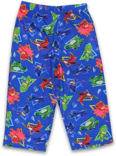 Vista 4 de PJ Masks Conjunto de pijama de 2 piezas con pantalones de manga corta para niños pequeños