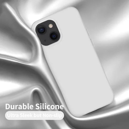 Vista 25 de Cordking Funda diseñada para iPhone 13, diseñada para iPhone 14, funda ultradelgada de silicona, funda protectora a prueba de golpes