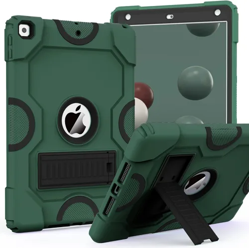 Vista 12 de ZoneFoker - Funda para iPad de 9.ª generación, funda para iPad de 8.ª y 7.ª generación, funda para iPad de 10.2 pulgadas 2021/2020/2019, funda Negro