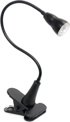 Vista 7 de Simple Designs LD2015-SLV 1W LED cuello de cisne Clip luz lámpara de escritorio