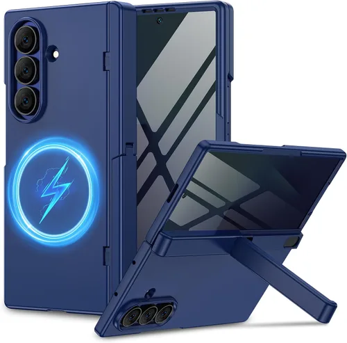 Vista 9 de Funda para Samsung Galaxy Z Fold 5 con protector de pantalla de privacidad, [compatible con Magsafe] [Soporte oculto] [protección de bisagra]