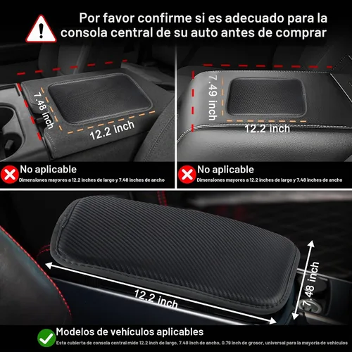 Vista 7 de Amiss Almohadilla para Consola Central de Automóvil, Funda Universal Impermeable para Caja de Asiento de Reposabrazos de Automóvil, Accesorios