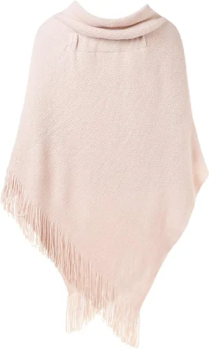 Vista 2 de Ferand Poncho de ajuste holgado para mujer con elegantes botones de cuerno, cuello en V y dobladillo en V