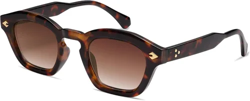 Vista 3 de Appassal Retro Square Sunglasses for Women Mens Small Rectangle Sunnies AP3680
