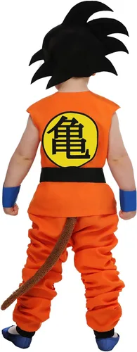 Vista 4 de Disfraz de Goku para niños pequeños de Dragon Ball Naranja