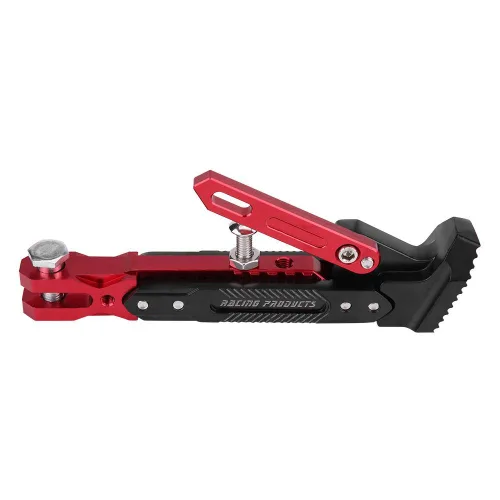 Vista 5 de KIMISS Soporte lateral de pie ajustable para NMAX, para NMAX 155 2015-2016 y NMAX 125, soporte de estacionamiento rojo