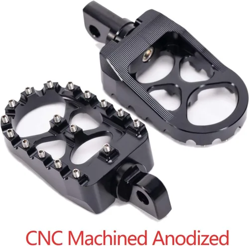 Vista 2 de Hopider Foot Pegs Compatible with harley Dyna Sportster Fatboy Iron 883 Negro