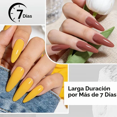 Vista 5 de OpenLive 2 esmaltes de uñas transparentes con capa superior brillante, secado rápido, esmalte de uñas regulares, acabado de alto brillo, protección