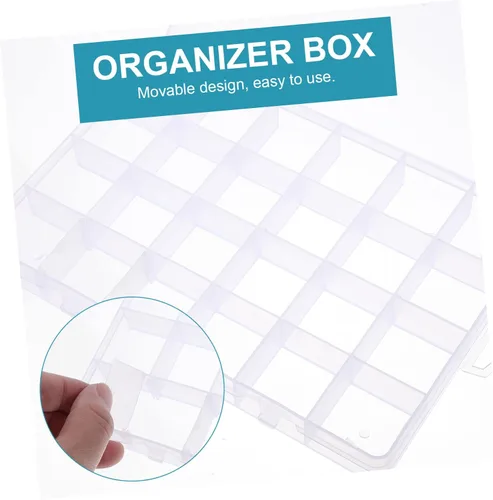 Vista 7 de Caja de almacenamiento de 3 piezas Cajas de embalaje de joyería, bolsas de almacenamiento de plástico, accesorios de trompeta, bandeja