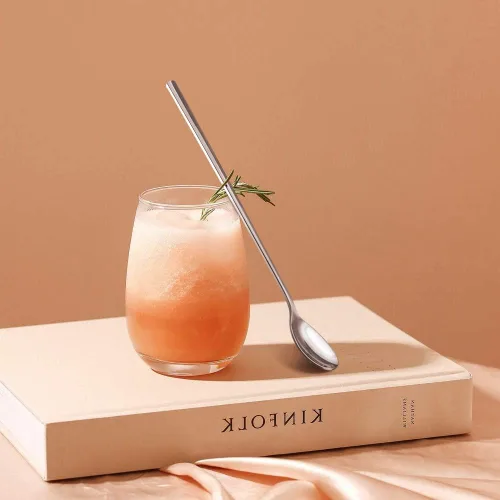 Vista 8 de AOOSY Cuchara de Mango Largo, Agitadores de Café, Cuchara de Té Helado de 9 Pulgadas, Cucharadita de Acero Inoxidable 18/10 Premium para Leche