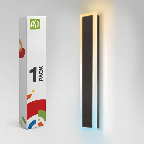 Vista 43 de ASD Lámpara LED de montaje en pared de 18 pulgadas de largo, aplique lineal para exteriores e interiores 3CCT, regulable, impermeable