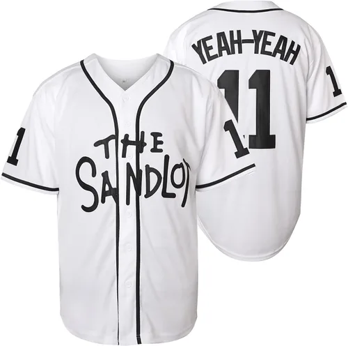 Vista 11 de The Sandlot Benny The Jet Rodriguez Michael Squints Palledorous Alan Yeah-Yeah McClennan Bel Air Jersey de Béisbol con Impresión 3D