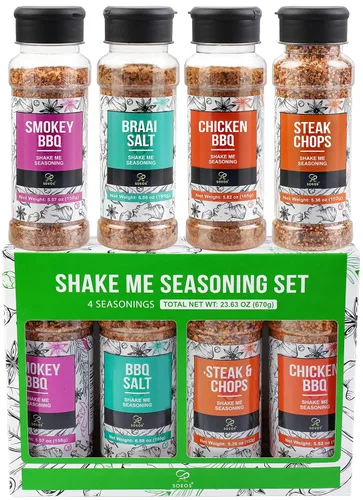 Vista 11 de Soeos 4-in-1 Spice Set (Pack of 3), 7.5 oz (200g) Garlic, Chili & Herbs Seasoning Blend – All-Purpose Cooking Spices for Everyday Meals, Marinades &