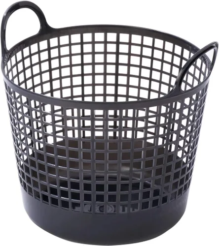 Vista 8 de LIKE-IT LBB-16C - Cesta de almacenamiento de ropa sucia, mini plástico de biomasa gris, utiliza aproximadamente el 90%