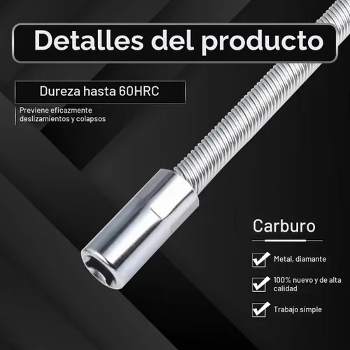 Vista 5 de KATUR Trinquete de extensión de enchufe flexible, vástago de 1/2 pulgada, 9.843 in de longitud, hecho de acero al cromo vanadio tratado térmicamente