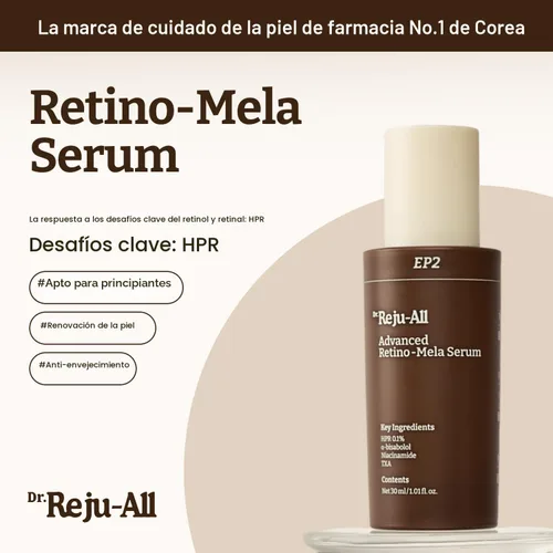 Vista 2 de Dr.Reju-All Suero avanzado de retino-mela, suero de retinol HPR para la cara, antienvejecimiento, minimizador de poros, cuidado de la piel coreano