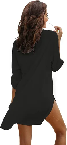 Vista 3 de Ekouaer Vestido de playa para mujer, traje de baño, traje de baño
