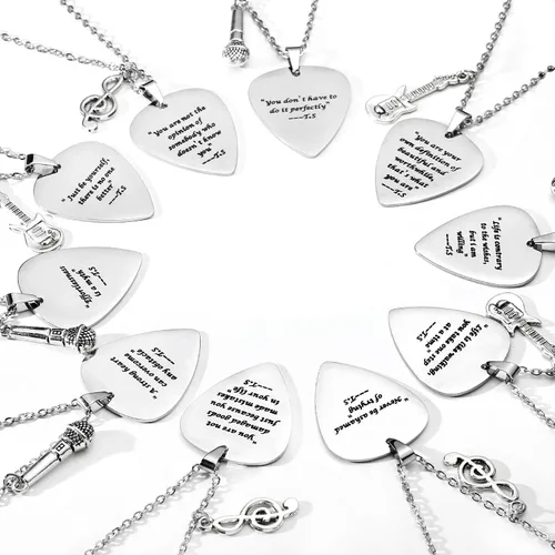 Vista 6 de COTATI Citas Guitarra Collar Trajes Joyas Accesorios Inspirados Fans Regalo Merch