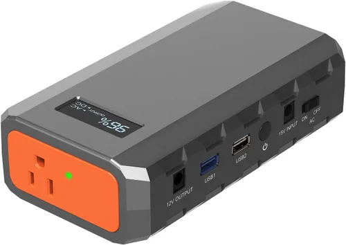 Vista 10 de SinKeu Banco de energía portátil de 24000 mAh con salida de CA, cargador portátil para portátil de 88.8 Wh, estación de energía portátil