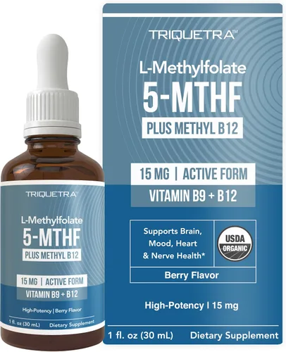 Vista 7 de L Metilfolato 15mg Plus Metil B12 Cofactor – Alta Potencia, Forma Activa 5-MTHF - Apoya el Estado de Ánimo, la Metilación, la Cognición – Formas