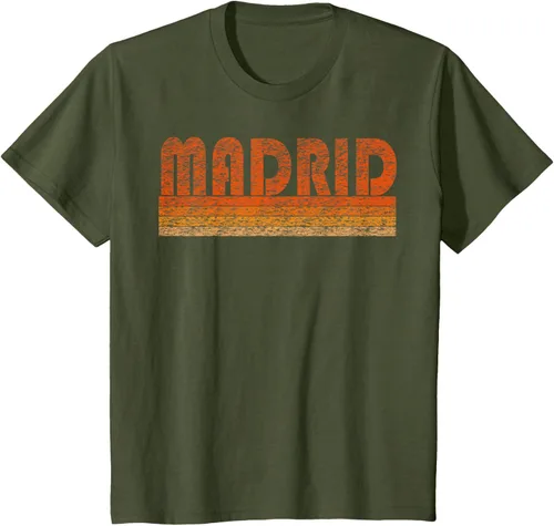 Vista 10 de clásico Retro Madrid playera, hombre 3XL, Asphalt Negro