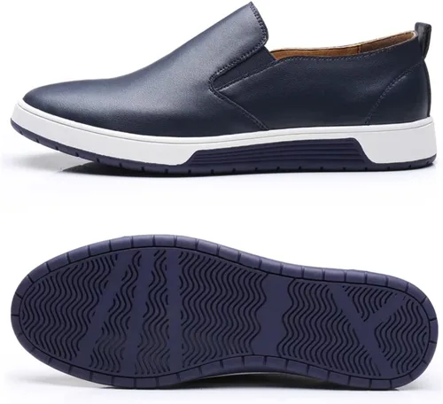 Vista 3 de Zapatos Oxford casuales para hombre, zapatos de vestir con cordones, cómodos zapatos deportivos de moda