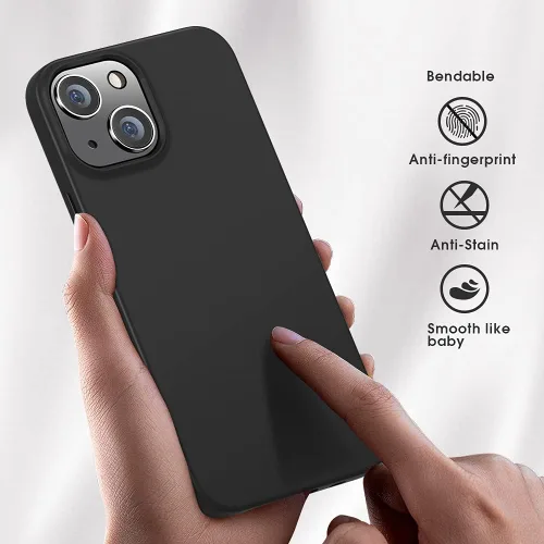 Vista 6 de X-level Funda compatible con iPhone 13 mini, ultrafina [serie Guardian], revestimiento suave de TPU mate, cubierta trasera ligera para iPhone 13