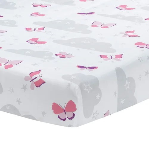 Vista 4 de Bedtime Originals Juego de cama de 3 piezas para cuna, diseño de mariposas