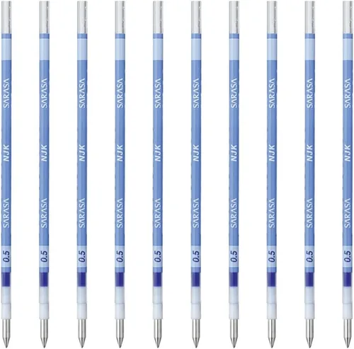 Vista 15 de Zebra BRNJK5BK - Recambio para bolígrafo, Sarasa, NJK-0.5, negro, 10