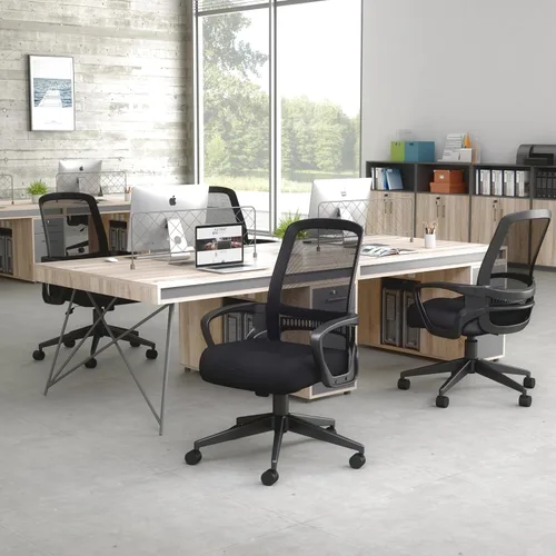 Vista 2 de Boss Office Products Sillas de asiento de tarea, negro