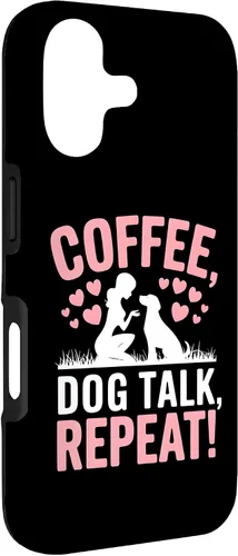 Vista 3 de Coffee Dog Talk Repeat Dog Mom Puppy Love Case for iPhone 17
