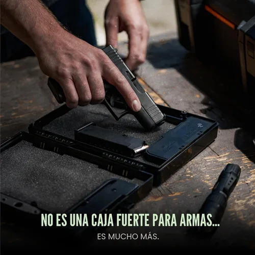 Vista 4 de Stopbox Pro - Alternativa segura para armas de mano, funda portátil de acceso instantáneo, compatible con la TSA, caja de seguridad para automóvil
