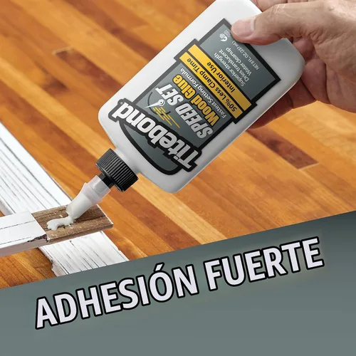 Vista 4 de Titebond Speed Set Pegamento para madera 8 onzas – Adhesivo PVA de ajuste rápido con tiempo de abrazadera de 15 minutos – 4363