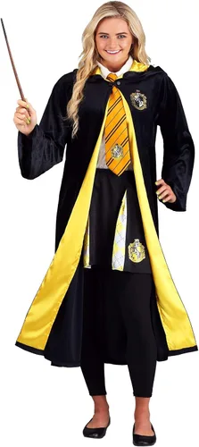 Vista 2 de Harry Potter Plus Size Robe, Deluxe Hogwarts House Themed Robes for Adults, Wizarding World Costume