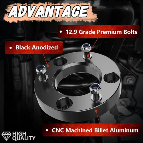 Vista 3 de Kit de elevación de nivelación delantera de 1.5 pulgadas para Ford F150 2004-2026 2WD/4WD, kit de elevación compatible con Expedition 2003-2018, 2