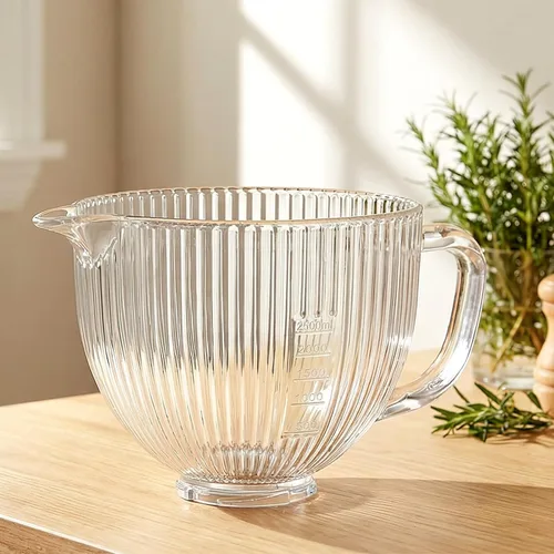 Vista 8 de KitchenAid - Tazón mezclador de vidrio para batidoras de pie inclinable de 4.5 y 5 cuartos de galón, tazón de mezcla de 5 cuartos de galón