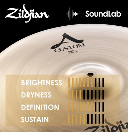 Vista 5 de Zildjian A20518 20 "A Custom Ride Cast Platillo