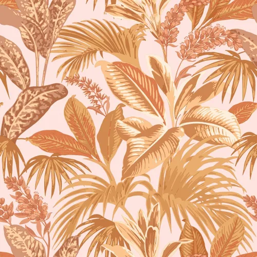 Vista 8 de Tempaper Papel tapiz extraíble de palmera habana botánica rosa, 20.5 pulgadas x 16.5 pies, fabricado en los Estados Unidos