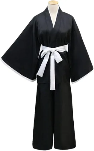 Vista 3 de Kendo Hakama Aikido - Disfraz de samurái japonés de judo de algodón para artes marciales, uniforme Kendogi, kimono, pantalón profesional