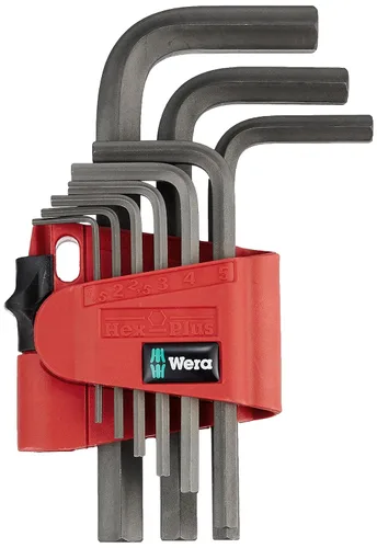 Vista 2 de WERA 05021737001 950/9 Hex-Plus 7 L-Key Set, métrico, BlackLaser, 9 piezas