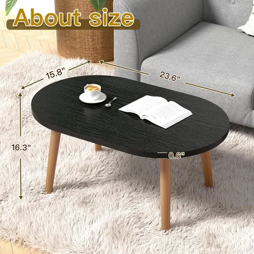 Vista 2 de Mesa de centro pequeña para espacio pequeño, mesa baja, mesa de pie para sentarse en el suelo, mesa de centro japonesa para sala de estar, mesas