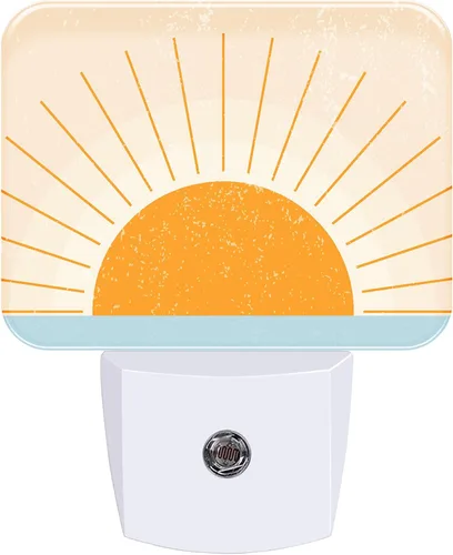 Vista 10 de Luz nocturna con luces vívidas de pared LED enchufable con sensor inteligente del anochecer al amanecer, para dormitorio, sala de estar, pasillo