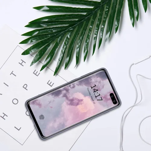Vista 7 de Compatible con Galaxy S10 Plus, S10+ funda de silicona líquida con forro de tela de microfibra de cuerpo completo con protección de pantalla