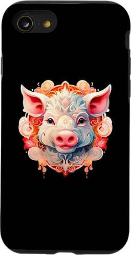 Vista 13 de Funda para iPhone 15 Año Nuevo Chino 2031 Año del Cerdo