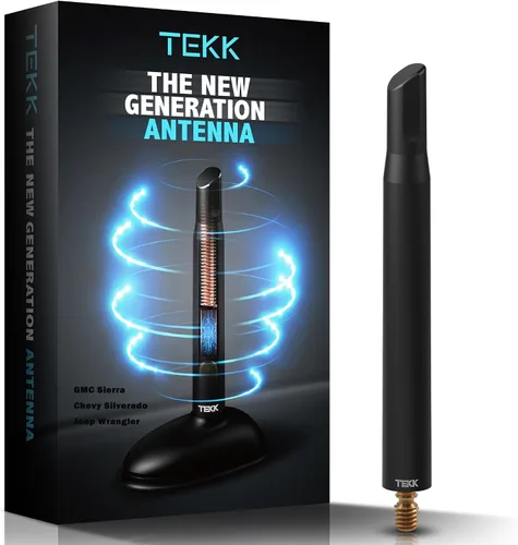 Vista 14 de TEKK - Antena corta para auto, diseñada para una recepción optimizada de FM/AM, de 4.8 pulgadas