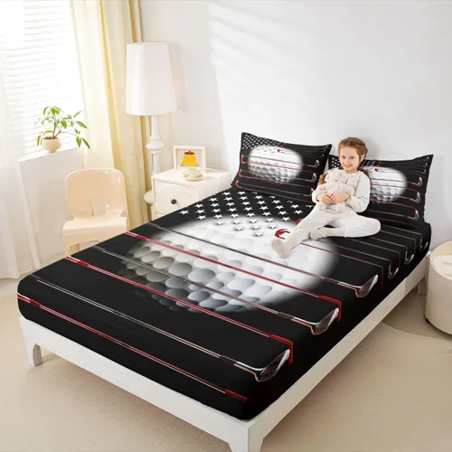 Vista 29 de Sábana bajera de galaxia tamaño individual, juego de ropa de cama con purpurina degradado para niños, niñas, niños y mujeres, decoración
