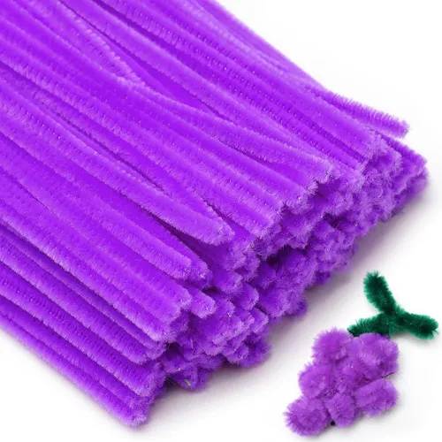 Vista 36 de Eppingwin 200 limpiapipas, limpiadores de pipas con purpurina, suministros de manualidades, tallos de felpilla de 10 colores para proyectos