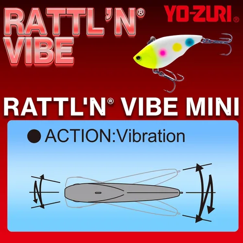 Vista 3 de Yo-Zuri Yo Zuri R 1354 Rattl ' N Vibe Mini S 1.575 in 1 5 8