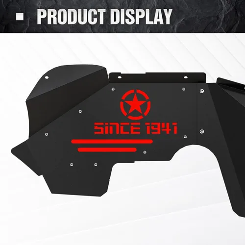 Vista 7 de YZONA - Forros de guardabarros interiores delanteros y traseros compatibles con Jeep Wrangler JK y JKU Unlimited 2007-2018 (2/4 puertas), cubiertas