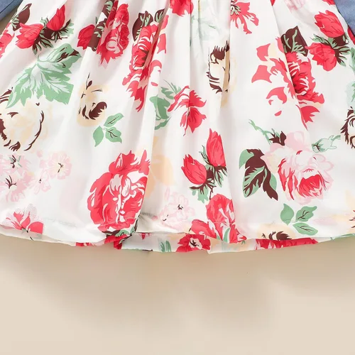 Vista 7 de VINUOKER Toddler Fall Winter Long Sleeve Cotton Dress Toddler Girl Clothes Little Girls Floral Dress Tunic Dress 2-7Years